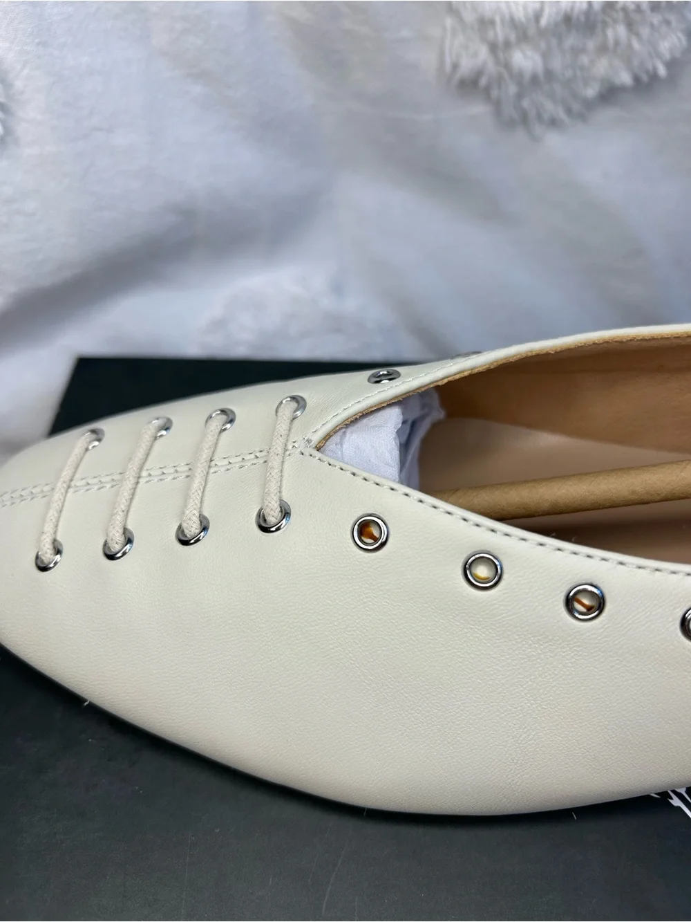 Anthropologie Silent D Lonny Grommet Lace-Up Flats